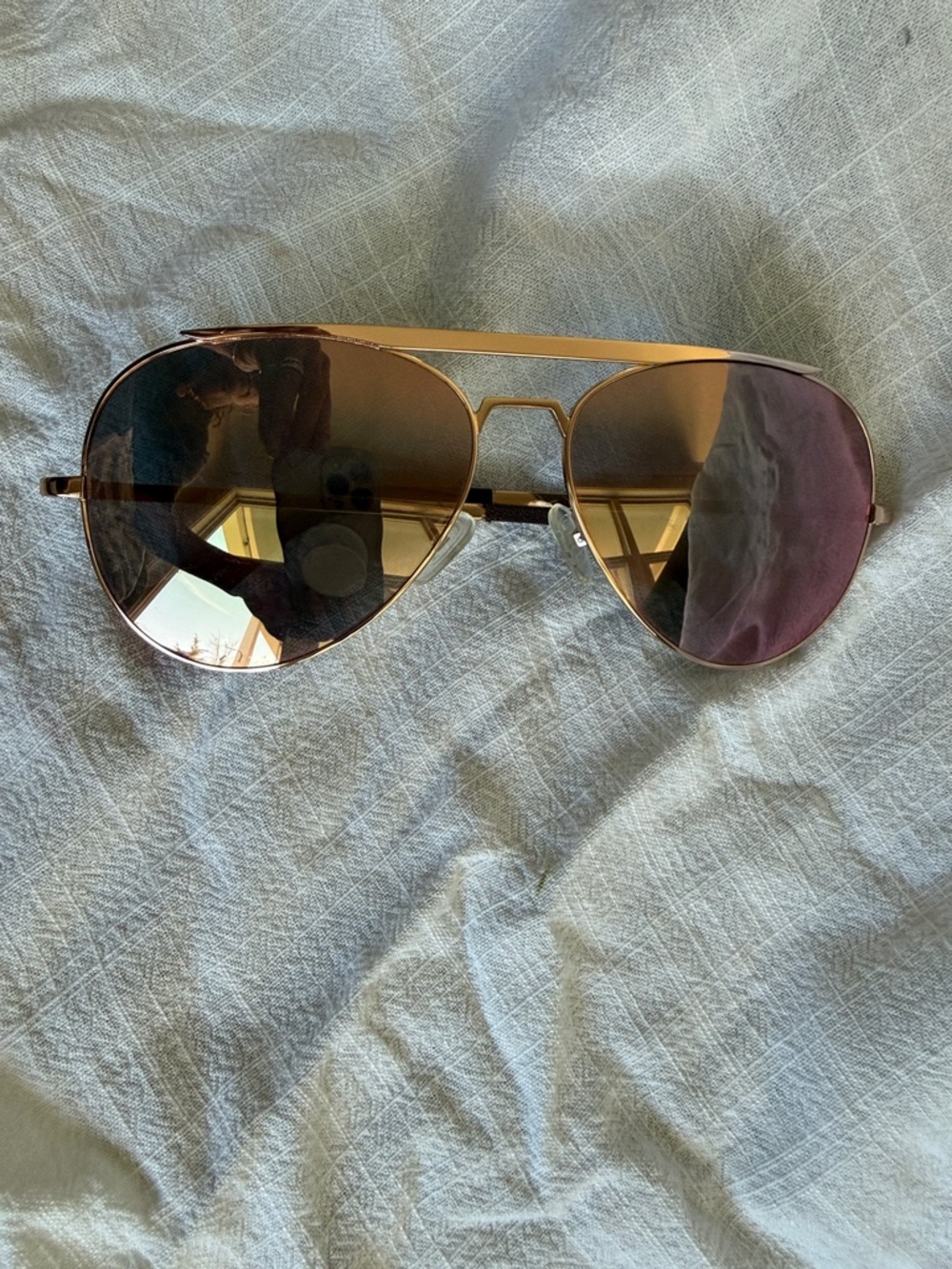Valley Eyewear Rose gold Aviator Sunglasses